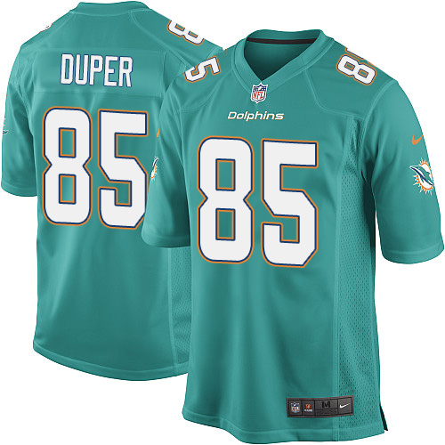 Youth Game Mark Duper Nike Jersey Aqua Green Home - #85 NFL Miami Dolphins